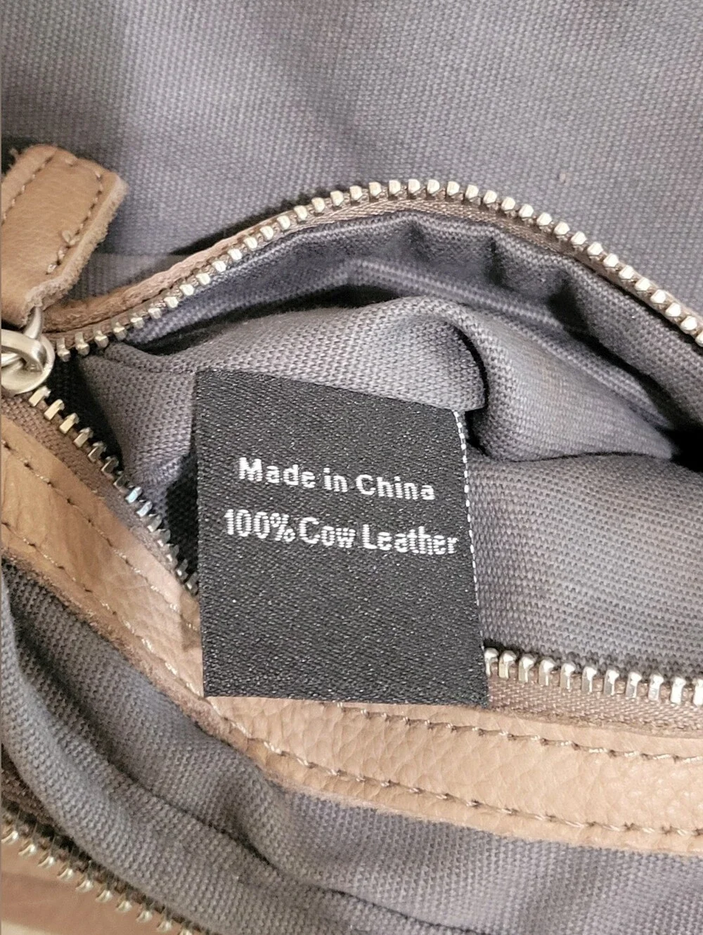 Liebeskind Berlin Taupe Leather Crossbody Bag